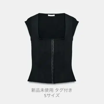 [택 포함 미사용 새상품] ZARA 버레스크 스트레치 상의 S