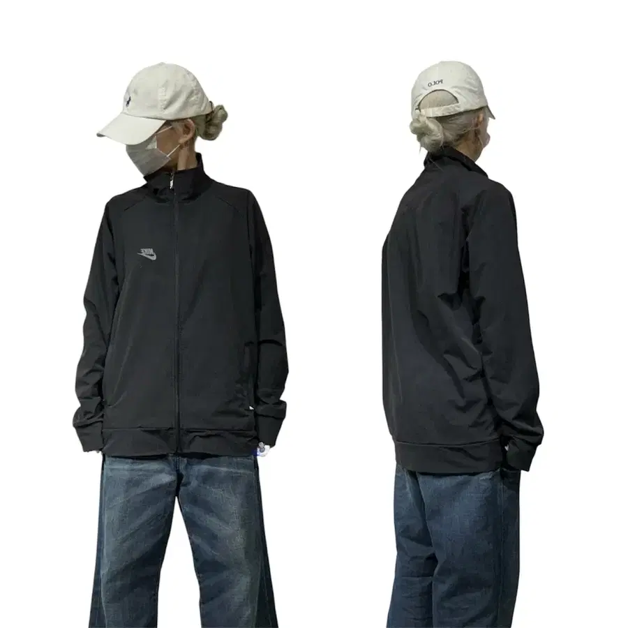 나이키 블랙 바람막이 오버핏 트랙 자켓 XXL