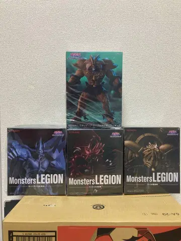 [미개봉 새상품] 유희왕 Monsters LEGION 피규어 삼환신+1종