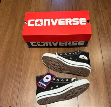 새상품 CONVERSE 스니커즈 캔버스 올스타 HI 블랙 24