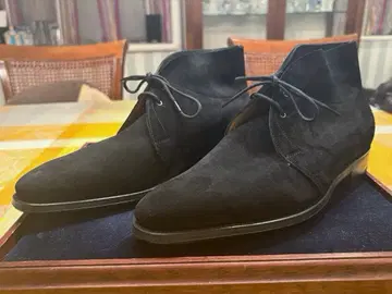미사용 새상품 JOHN LOBB 존 롭 ROMSEY 스웨이드 부츠 블랙