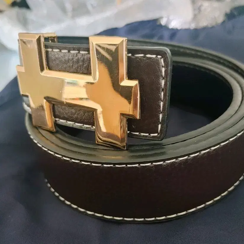 H 금장 벨트