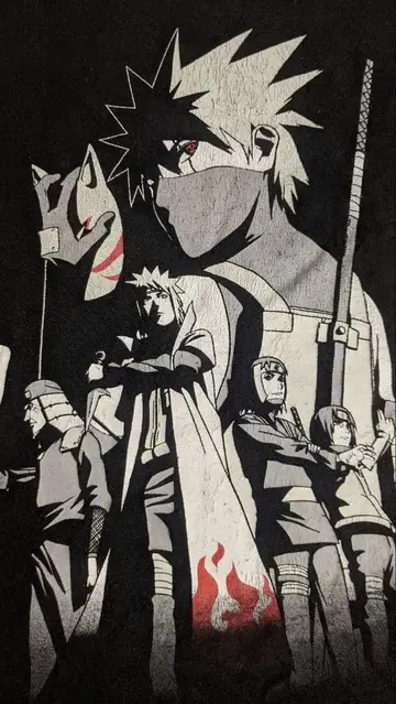 일본 미발매 레어 NARUTO 나루토 T셔츠 카카시 애니메이션 코믹스