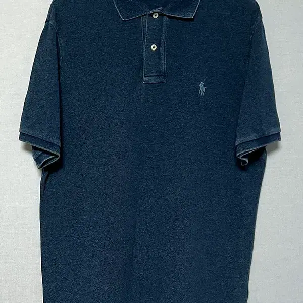 POLO 폴로 랄프로렌 클래식핏 인디고 데님 메시 카라티 반팔 L 100