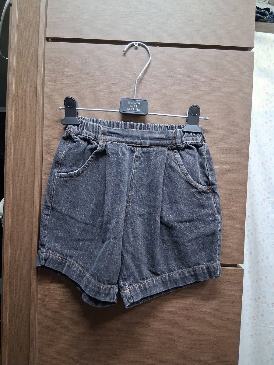유아데님 반바지 블랙(120)