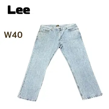 Lee 레귤러 핏 데님 팬츠 W40 라이트 블루