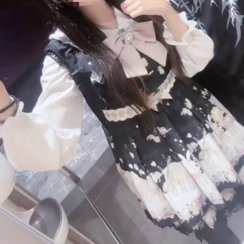 리즈리사 멜로디버니 블랙 긴팔셋업