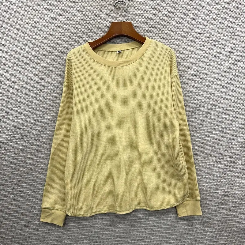 유니클로 와플 긴팔티 M D08484