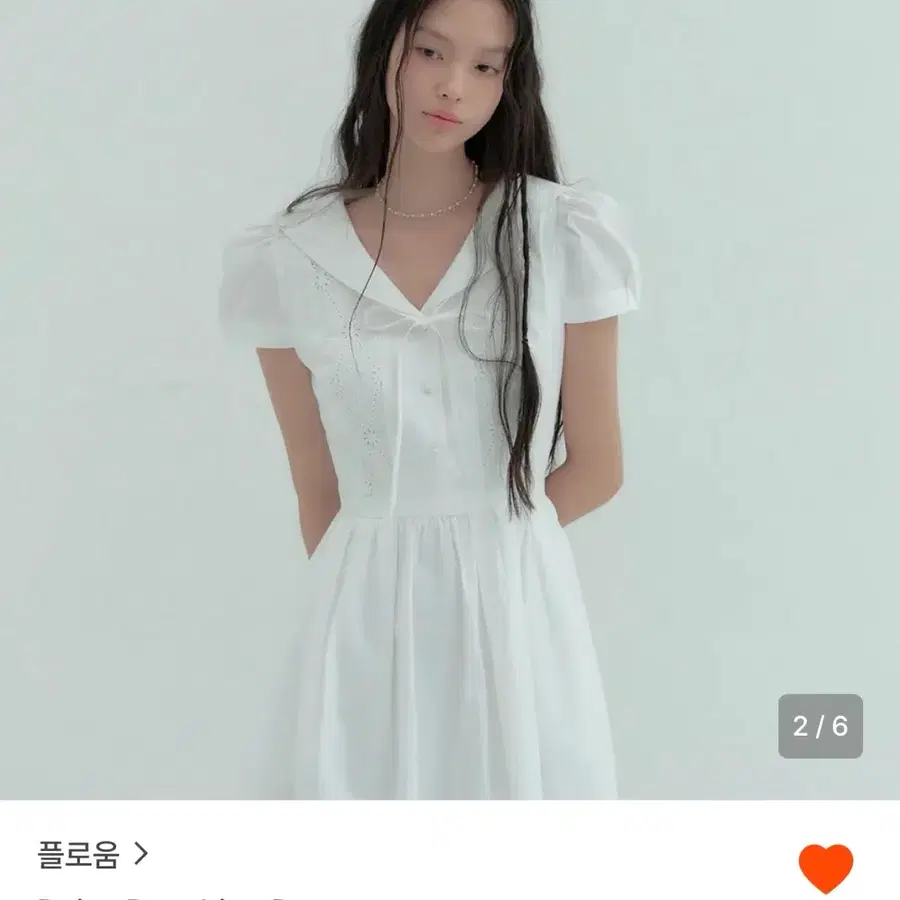 플로움 데이지 펀칭 원피스