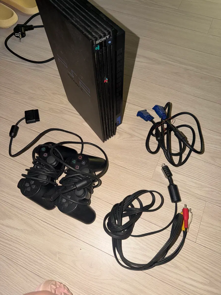 [PS2 플레이스테이션2 SCPH-50005/N] 컨트롤러 2개 + 케이