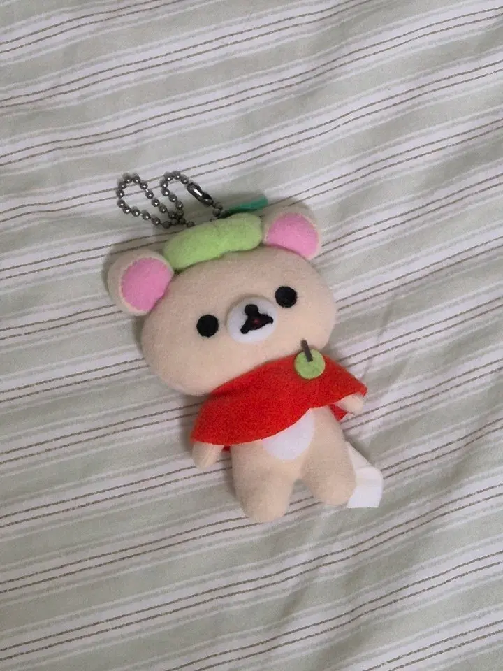 사과 애플 코리락쿠마 키링 고전 리락쿠마