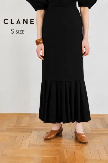 CLANE 클라네 3WAY FRILL SKIRT 블랙 S 사이즈