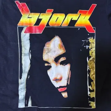 비요크 T셔츠 XL 블랙 BJORK 밴드T nirvana