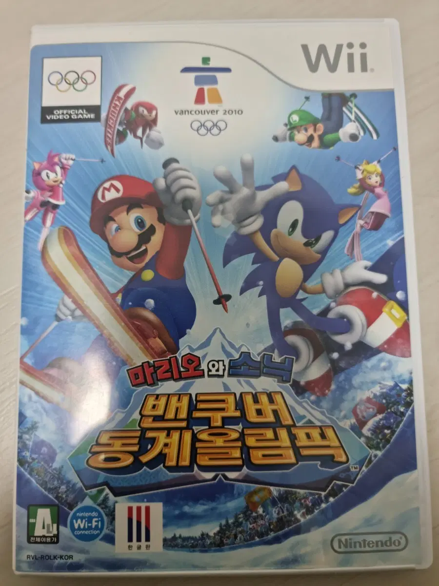 닌텐도위 마리오와 소닉 벤쿠버 동계올림픽 닌텐도wii