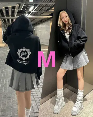 Rady 프레임 로고 후디 블랙 M 사이즈