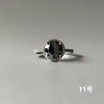 11호 2ct 그레이 모이사나이트 반지