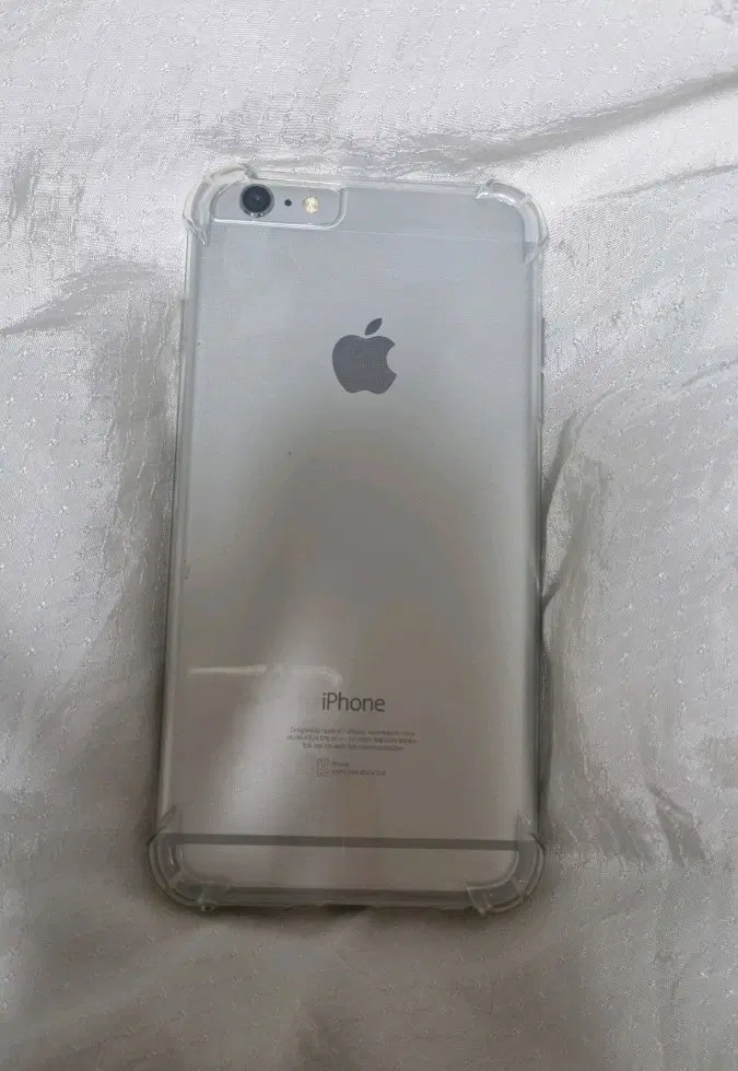 애플 아이폰 6S 실버 + 투명 케이스
