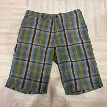 KAVU 남성용 체크 무늬 숏팬츠