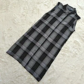 Brooks Brothers 346 슬리브리스 원피스 카라 부착 M