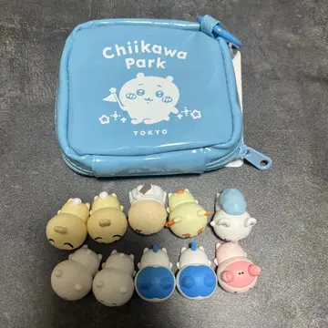 치이카와 파크 마메마메 피규어 파우치 10개 치이카와 하치와레 토끼 외