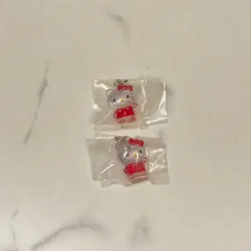 산리오 크리스탈 메지루시 액세서리 헬로키티 키티 2점 세트