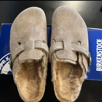 BIRKENSTOCK 보스턴 시어링 토프 스웨이드 36 사이즈