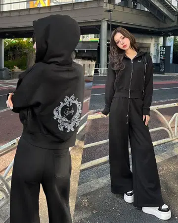 rady 하트 프레임 셋업 블랙 S 사이즈