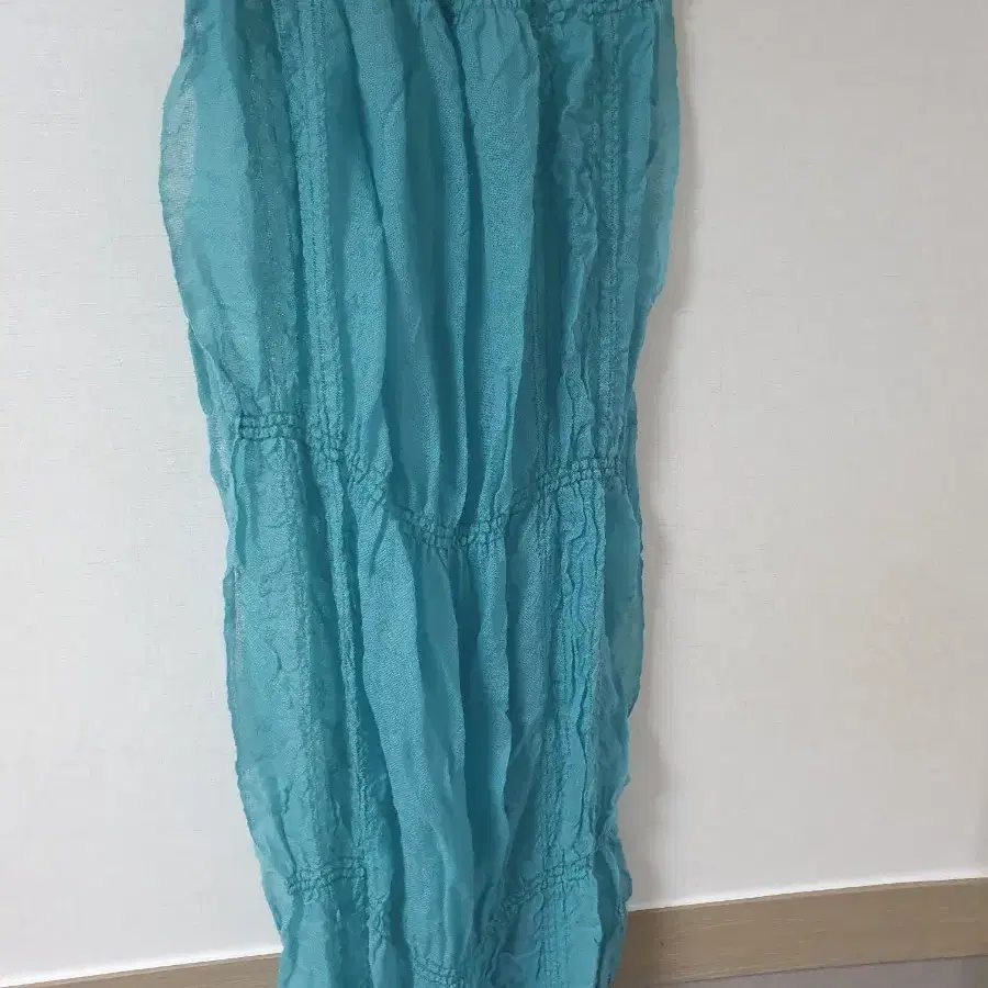 청록색 빈티지 숄 스카프 코코모리 크루빈티지 허그미