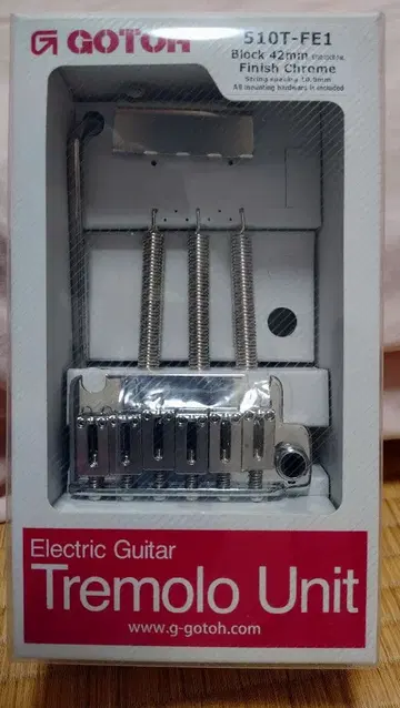 GOTOH 510T-FE1 트레몰로 유닛 크롬 새상품 미사용품