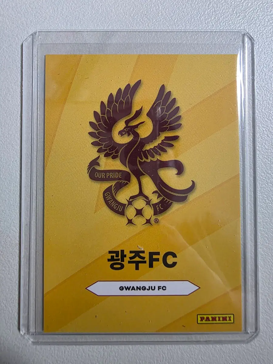 2026 k리그 파니니 광주fc 팀로고 카드 판매