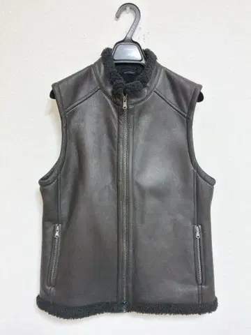 EMMETI 엠메티 x BEAMS 빔즈 무스탕 가죽 베스트 라이더스