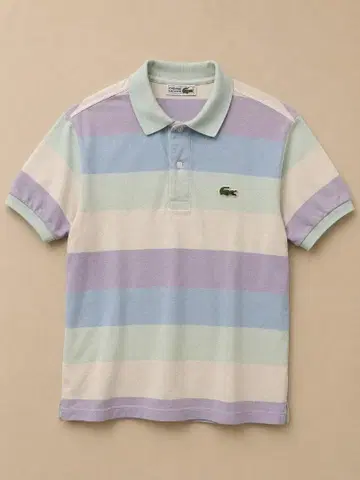 CHEMISE LACOSTE 보더 피케 셔츠 반팔