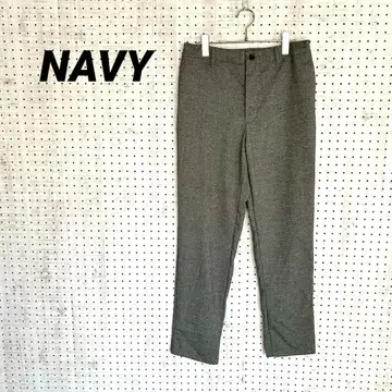 네이비 NAVY 울 터치 테이퍼드 팬츠 허리밴딩 ( M ) 그레이