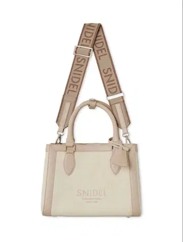 snidel 캔버스 로고 백 라이트 베이지