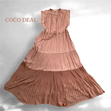[컨디션 최상] COCO DEAL 플리츠 티어드 민소매 원피스