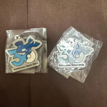 포켓몬 30주년 메탈 참 마스코트 카이오거 루기아