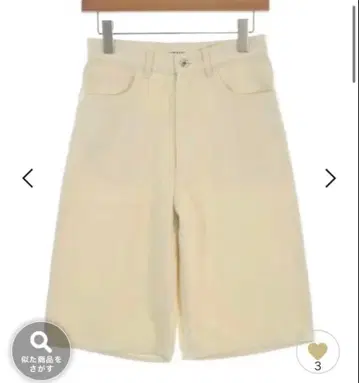 AURALEE SILK NEP DENIM 5P WIDE SHORTS