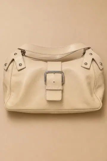 GIORGIO ARMANI 가죽 백 아이보리 Y2K