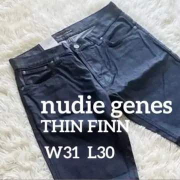 새상품 누디진 THIN FINN BACK2BLACK W31 L30