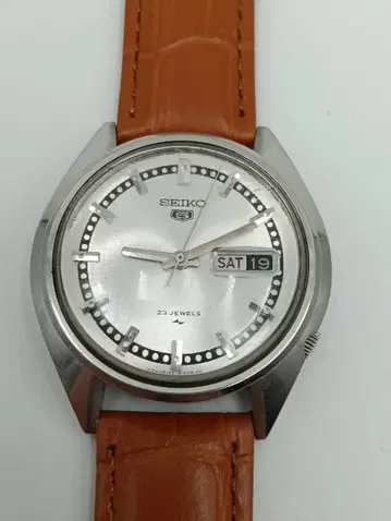 [OH 완료] SEIKO 5 자동 시계 23석 실버 다이얼