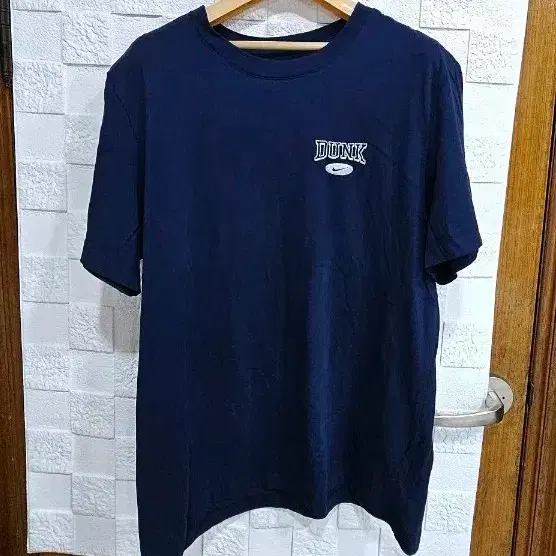 (Q)나이키 DUNK 네이비 반팔 티셔츠 XL