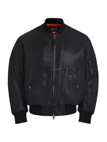 GUESS USA leather bomber jacket