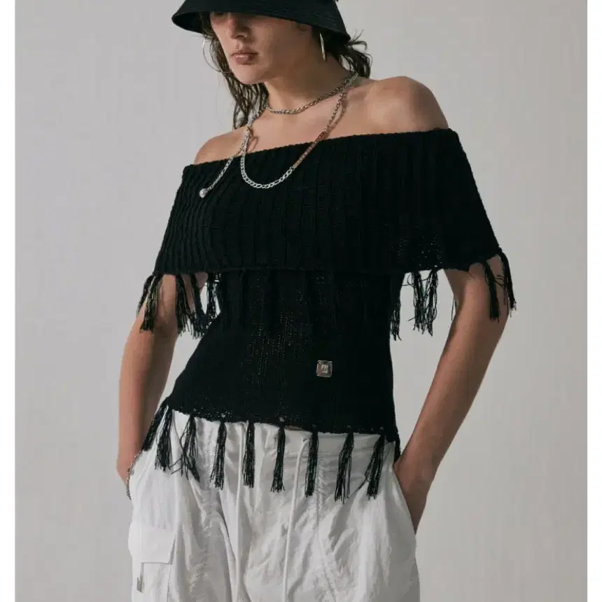 트리밍버드 tassel knit