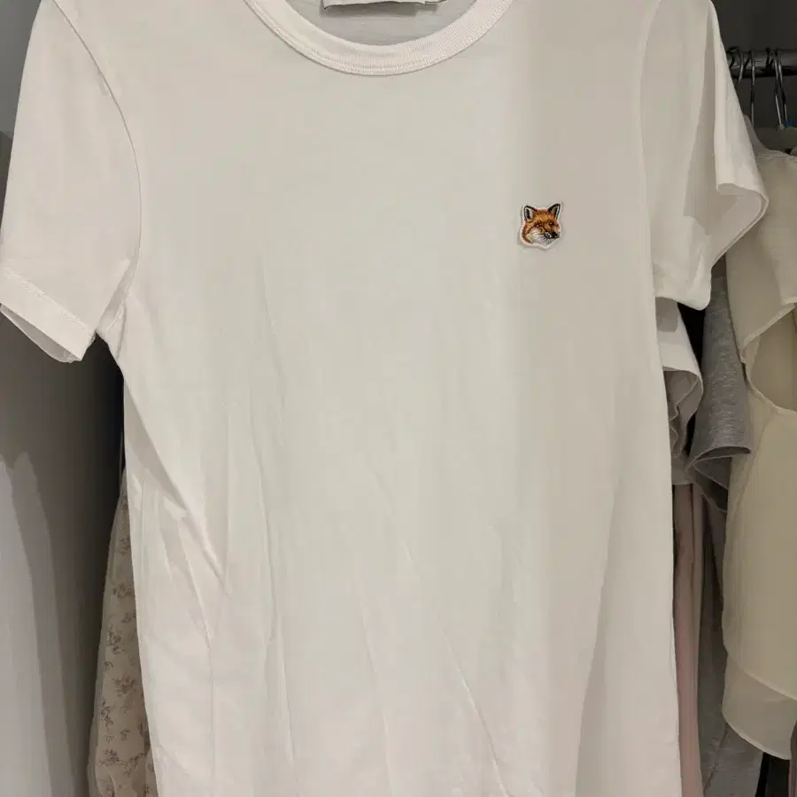 메종 키츠네 반팔 티셔츠 화이트
