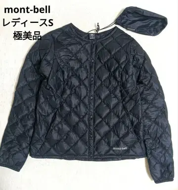컨디션 최상 montbell 여성용 S 라운드넥 자켓 블랙