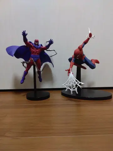 MARVEL 피규어 2체 세트 스파이더맨 매그니토