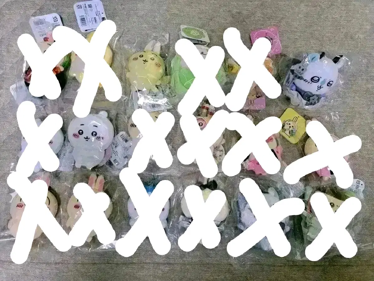 치이카와,우사기,모몽가,쿠리만쥬,하치와레마스코트