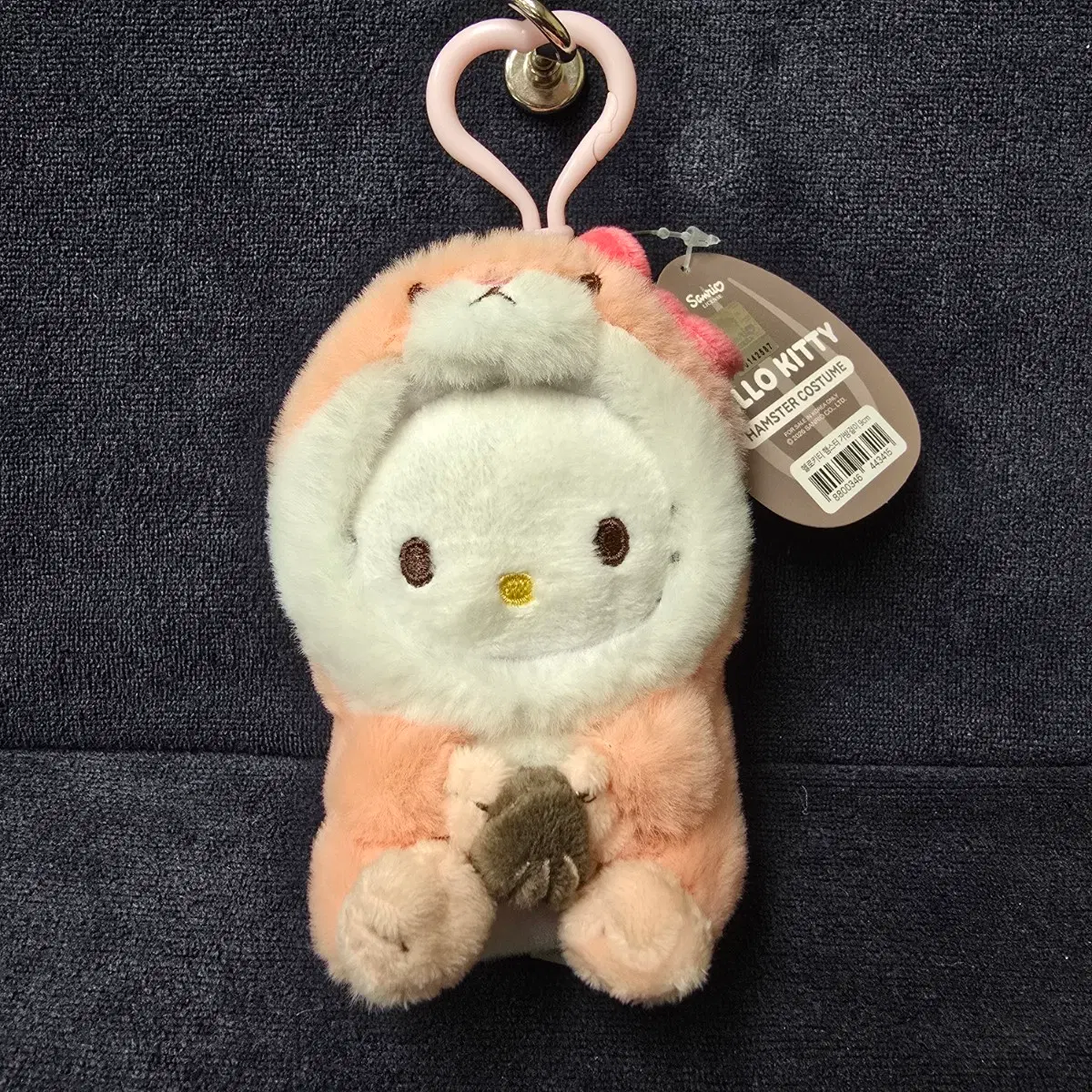 (신상) 헬로키티 햄스터코스튬 9cm 산리오 정품 가방걸이 인형
