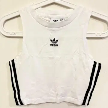 adidas originals 크롭 슬리브리스 화이트