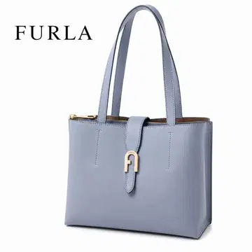 FURLA 미사용급 레어 훌라 소피아 토트백 가죽 아치 로고